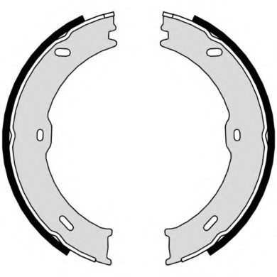 S50523 BREMBO (Германия) Комплект тормозных колодок, стояночная тормозная система