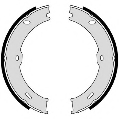 S50523 BREMBO (Германия) Комплект тормозных колодок, стояночная тормозная система