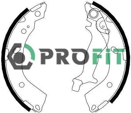 Фото колодки гальмівні барабанні 5001-4083 PROFIT 5001-4083 PROFIT Колодки гальмівні барабанні