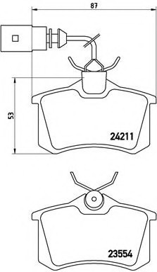 P85101 BREMBO (Германия) Комплект гальмівних колодок, дискове гальмо