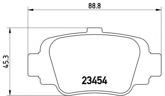 P56032 BREMBO (Германия) Гальмівні колодки дискові BREMBO