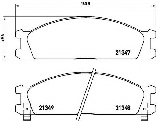 P24026 BREMBO (Германия) Комплект гальмівних колодок, дискове гальмо