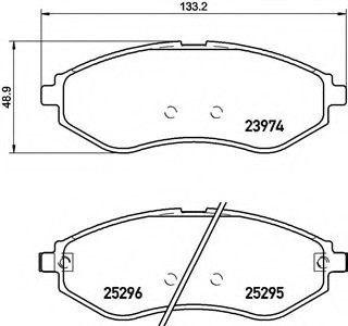 P10057 BREMBO (Германия) Колодки гальмівні CHEVROLET AVEO 08- перед.