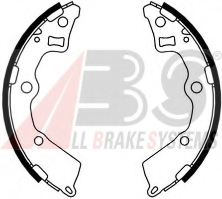 Фото комплект тормозных колодок, дисковый тормоз 9233 ABS 9233 ABS Комплект тормозных колодок, дисковый тормоз