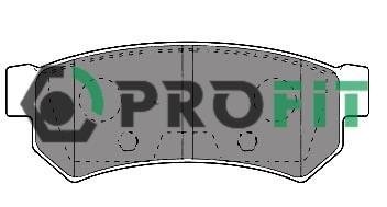 Фото колодки гальмівні дискові 5000-4295 PROFIT 5000-4295 PROFIT Колодки гальмівні дискові