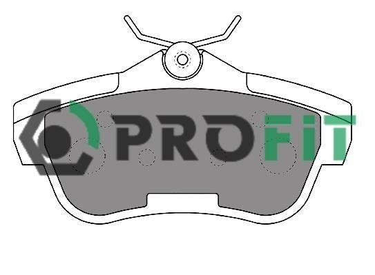 Фото колодки гальмівні дискові 5000-1772 PROFIT 5000-1772 PROFIT Колодки гальмівні дискові