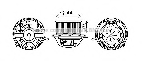 BW8454 AVA COOLING Компресор салону