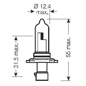 9005 XS OSRAM (Япония) Автолампа галогенова 60W 9005 XS OSRAM