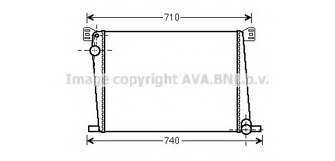 Фото радиатор MINI COOPER/ONE 1.6 M/T 06- BWA2356 AVA COOLING BWA2356 AVA COOLING Радиатор MINI COOPER/ONE 1.6 M/T 06-