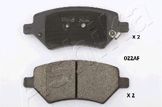 5000022 ASHIKA Колодки гальмівні дискові передні CHERY A3, TIGGO 1.6  (вир-во ASHIKA)