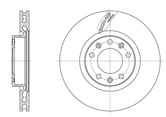 Диск гальмівний 61583.10 REMSA