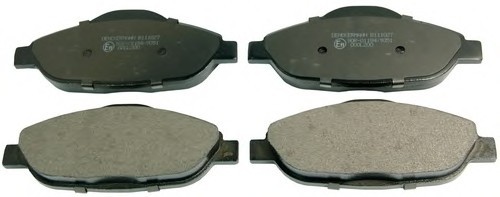 B111027 Denckermann КОЛОДКИ ТОPМОЗНЫЕ ДИСКОВЫЕ