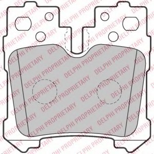 Фото колодки тормозные задні LP2214 DELPHI LP2214 DELPHI Колодки тормозные задні