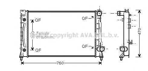 AIA2158 AVA COOLING  ”  AUDI A6 3.74.2 98-06