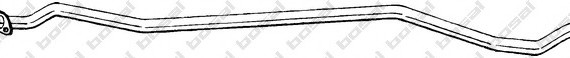 Фото труба вихлопного газу 969121 BOSAL,Bosal Benelux N.V. 969121 BOSAL,Bosal Benelux N.V. Труба вихлопного газу