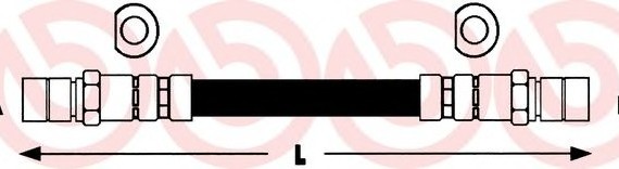 T24002 BREMBO (Германия) Гальмівний шланг Гальмівний шланг