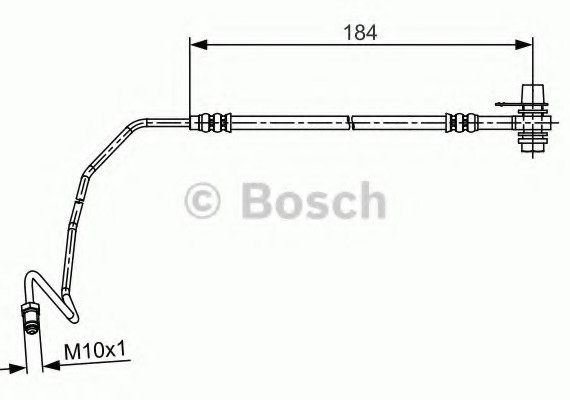 1987481534 BOSCH Шланг ТОРМОЗНОЙ