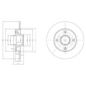 BG9021RS DELPHI Тормозной диск
