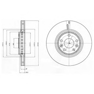 Фото тормозной диск BG4266 DELPHI BG4266 DELPHI Тормозной диск
