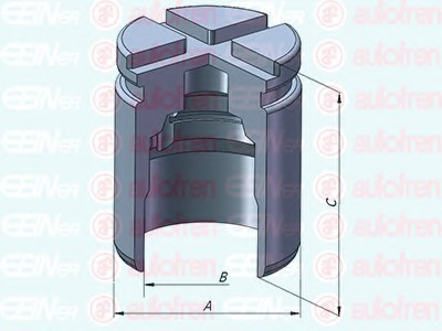 D025529 AUTOFREN SEINSA Поршень супорта зад. Accord 08- (38x47mm)