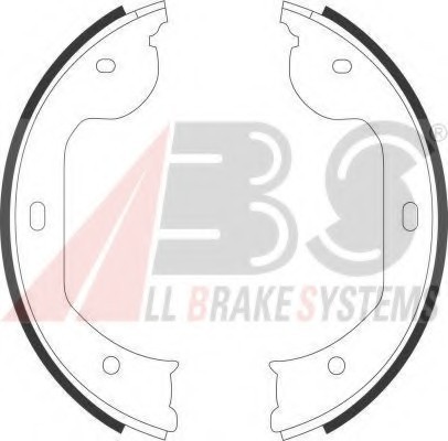 9109 ABS Колодка торм. барабан. BMW, RENAULT, VW задн. (пр-во ABS)