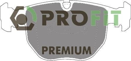Фото колодки гальмівні дискові 5005-0997 PROFIT 5005-0997 PROFIT Колодки гальмівні дискові