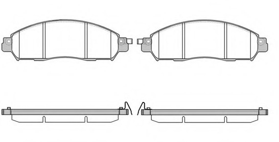 Колодки гальмівні дискові 1612.04
