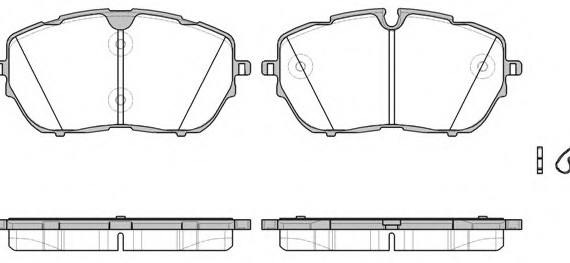 Колодки тормозные дисковые 1654.00