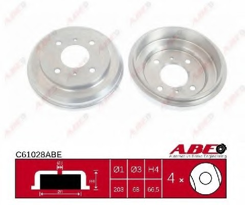 C61028ABE ABE (Польша) Гальмівний барабан