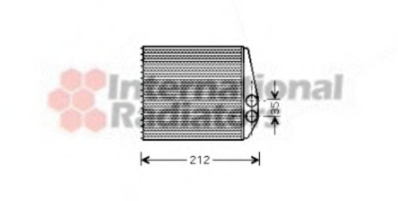 37006354 Van Wezel Радиатор отопителя OPEL (пр-во Van Wezel)