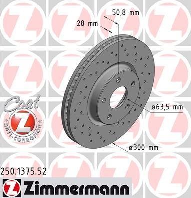 250.1375.52 Zimmermann Диск гальмівний