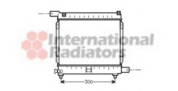 30002039 Van Wezel Радиатор W124/W201 MT 18/20/23 -AC (Van Wezel)