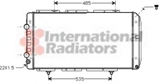 40002150 Van Wezel Радіатор JUMPER/DUCATO2/BOXER M/J (Van Wezel)