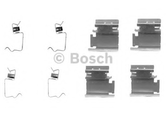 1987474311 BOSCH Гальмівні аксесуари (Монтажний комп-кт колодки) BOSCH