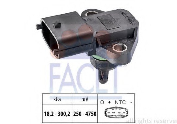 103344 FACET Датчик давл. воздуха во впуск. газопр. hyundai i20
