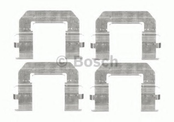 Фото комплектующие, колодки дискового тормоза 1987474480 BOSCH 1987474480 BOSCH Комплектующие, колодки дискового тормоза