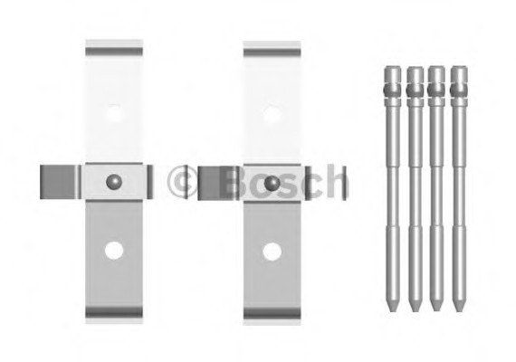 Фото гальмівні аксесуари (Монтажний комп-кт колодки) BOSCH 1987474440 BOSCH 1987474440 BOSCH Гальмівні аксесуари (Монтажний комп-кт колодки) BOSCH