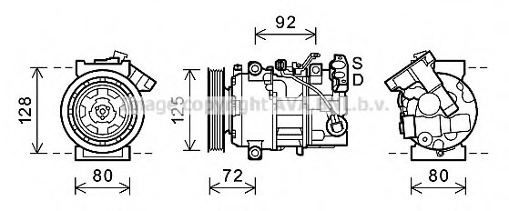 RTAK489 AVA COOLING Компрессор системы кондиционирования