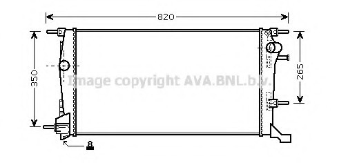Радиатор, охлаждение двигателя RTA2445