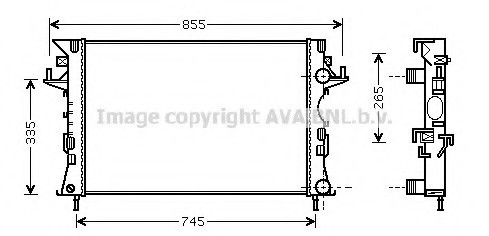 RTA2290 AVA COOLING Радиатор, охлаждение двигателя