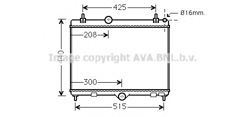 PEA2358 AVA COOLING Радиатор, охлаждение двигателя