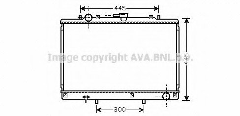 MT2188 AVA COOLING Радиатор, охлаждение двигателя
