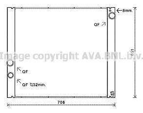 AUA2207 AVA COOLING Радиатор, охлаждение двигателя