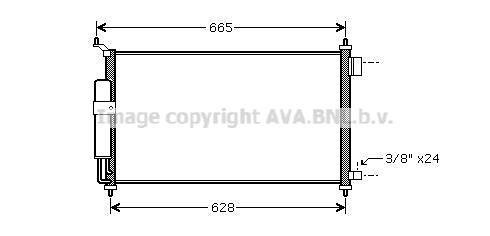 DN5251D AVA COOLING Радиатор кондиционера