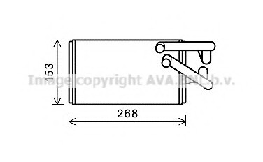 MT6259 AVA COOLING Радіатор обігрівача CITROEN C4/C-CROSSER; MITSUBISHI LANCER (CX0) (07-) (вир-во AVA)