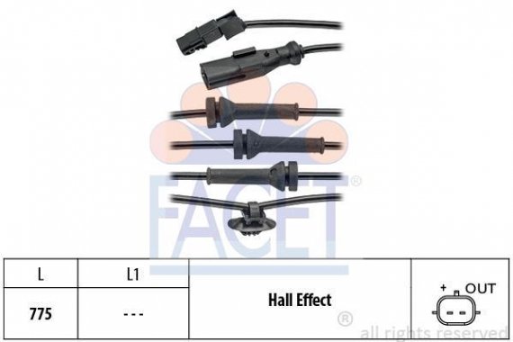 210055 FACET Датчик оборотов