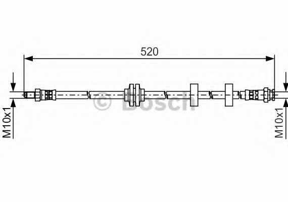 1987481495 BOSCH Тормозной шланг