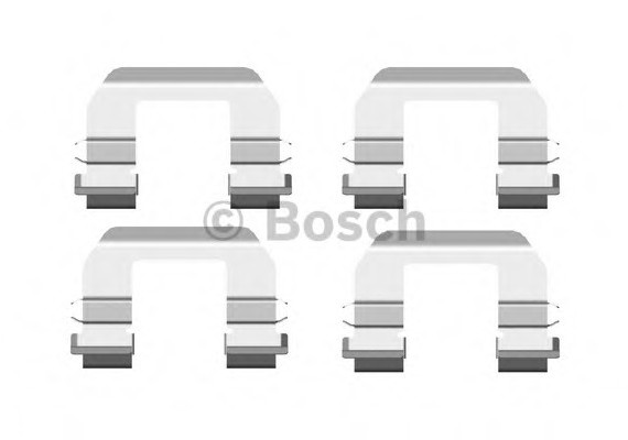 1987474439 BOSCH Комплектующие, колодки дискового тормоза
