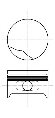 87-104207-00 NURAL Поршень RENAULT 80,00 1,6i K4M 1-2 цил. (пр-во NURAL)