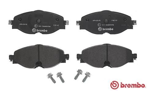 P85147 BREMBO (Германия) Колодки тормозные VW GOLF 15-/PASSAT 15-/TIGUAN 16- передние